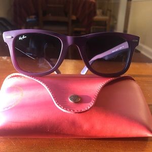 Ray-Ban Women’s Purple and Camo Sunglasses